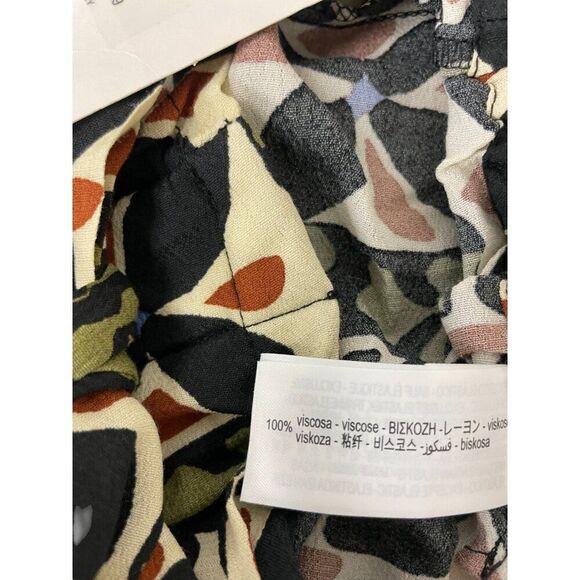 Zara Womens Shorts M Multicolor Floral High Rise Belted Paperbag 8662/160 NWT - Picture 8 of 13